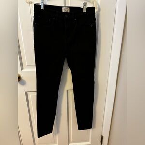 J Crew womens 9” high rise black skinny jeans size 28